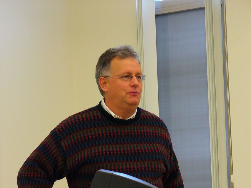 Dr. McNeil at a meeting